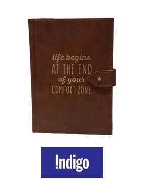 Indigo “Life Begins At The End Of Your Comfort Zone” Notebook